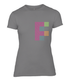 Anvil Ladies Fashion T-Shirt Purple Pizzazz FF